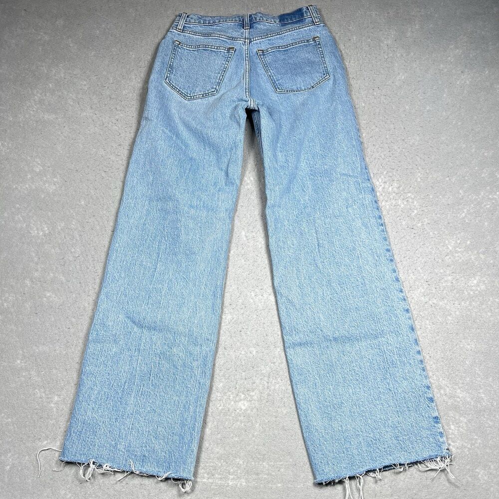 Abercrombie & Fitch Jeans Women’s 27 The Baggy Low Rise Denim Blue Medium Wash - Picture 9 of 12